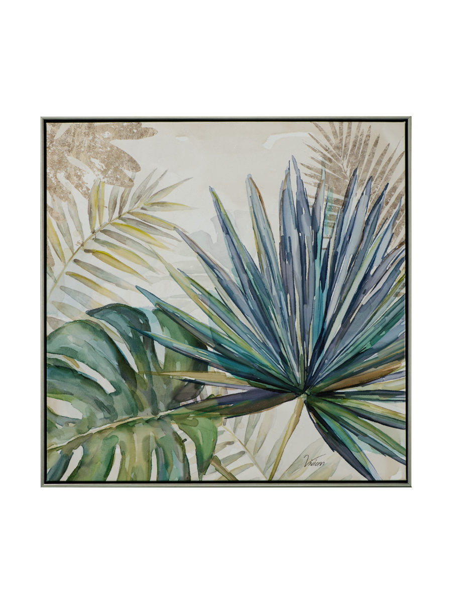 
Quadro dipinto a mano “Arte delle foglie” 62.5 x 62.5 cm