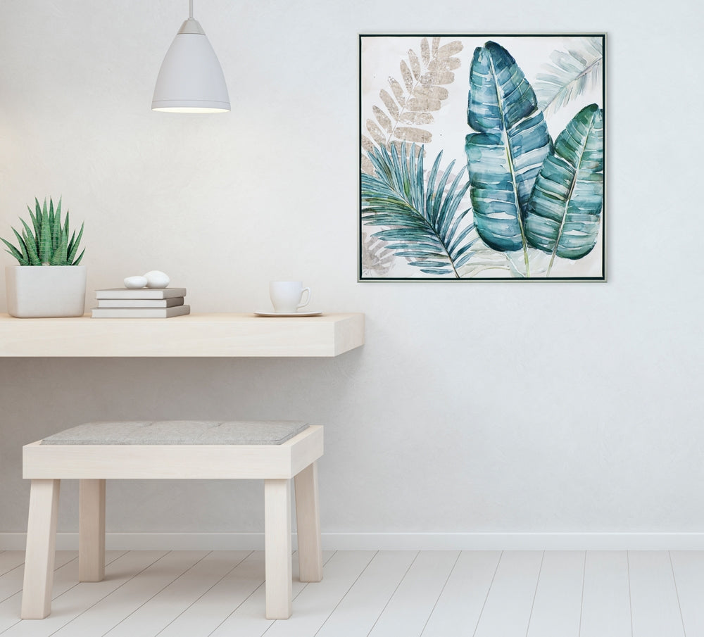 
Quadro dipinto a mano “Arte delle foglie II” 62.5 x 62.5 cm