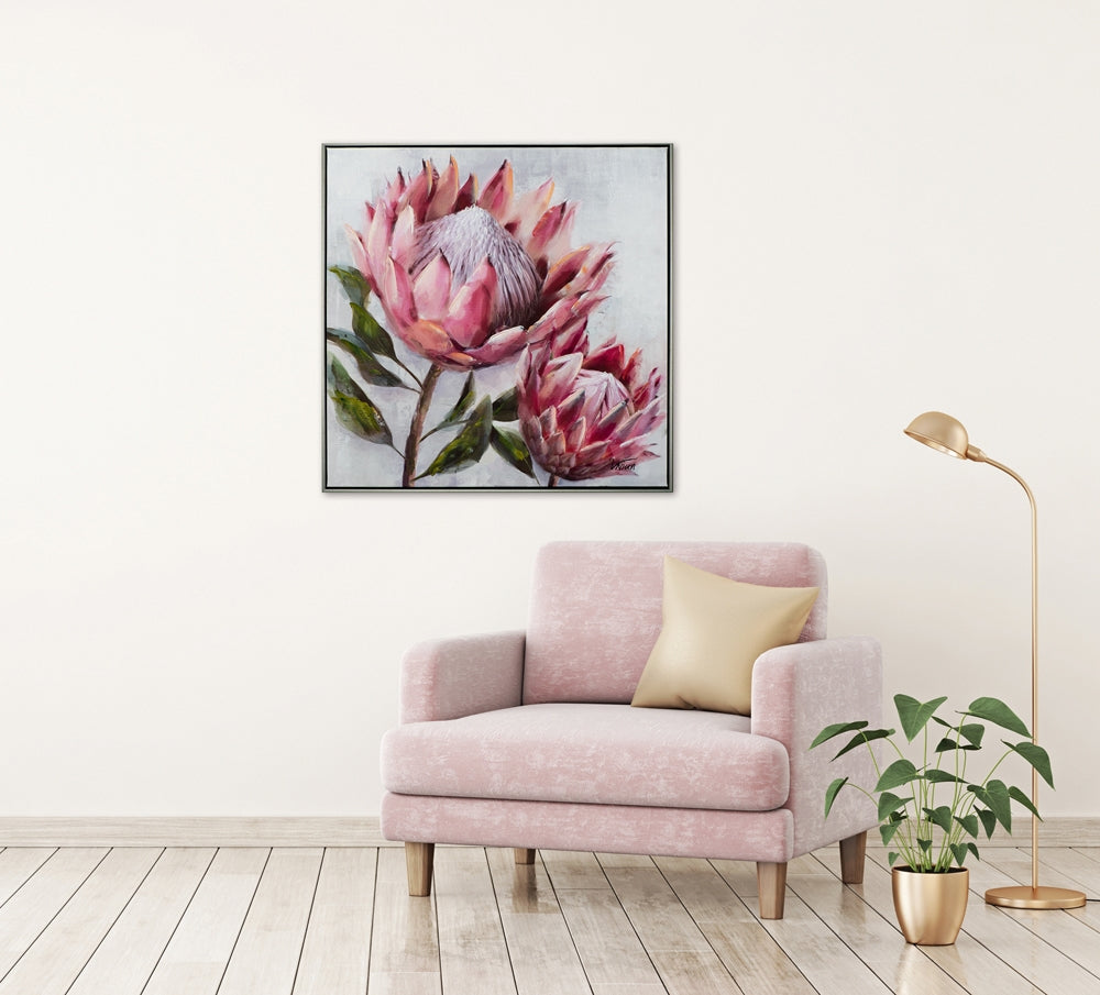 
Quadro dipinto a mano “Protea II” 72.5 x 72.5 cm