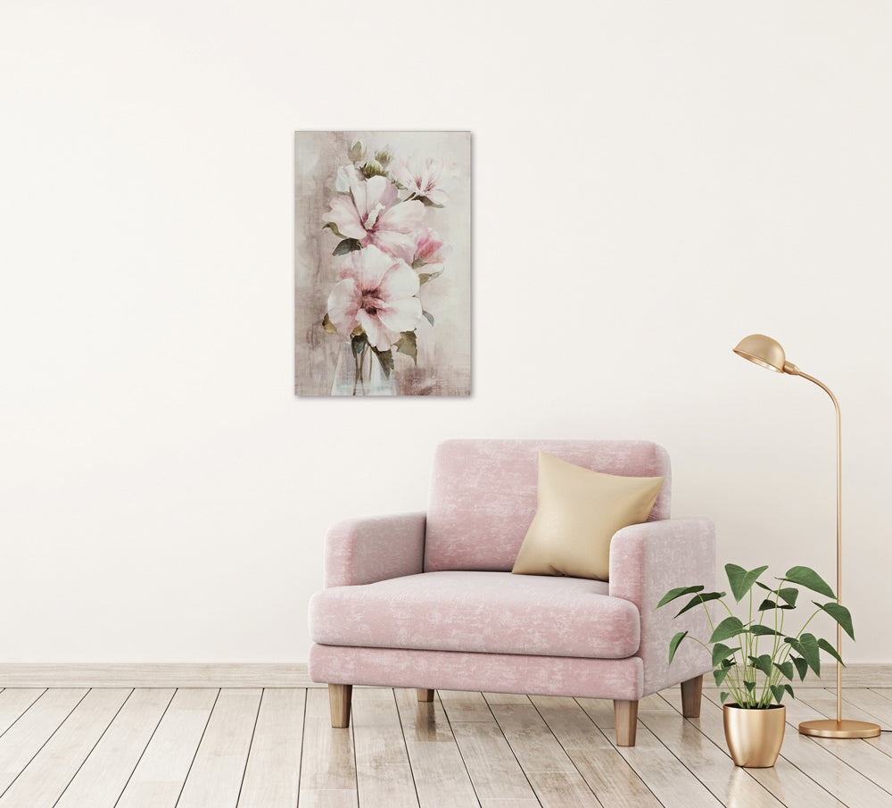 
Handgemaltes Bild „weiße Hibiskus Blume“ 60 x 90 cm