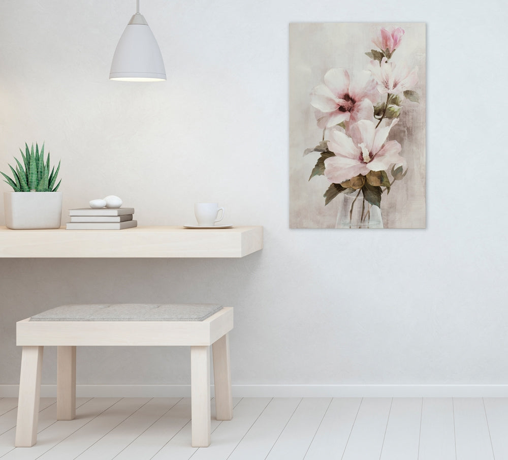 
Handgemaltes Bild „weiße Hibiskus Blume II“ 60 x 90 cm
