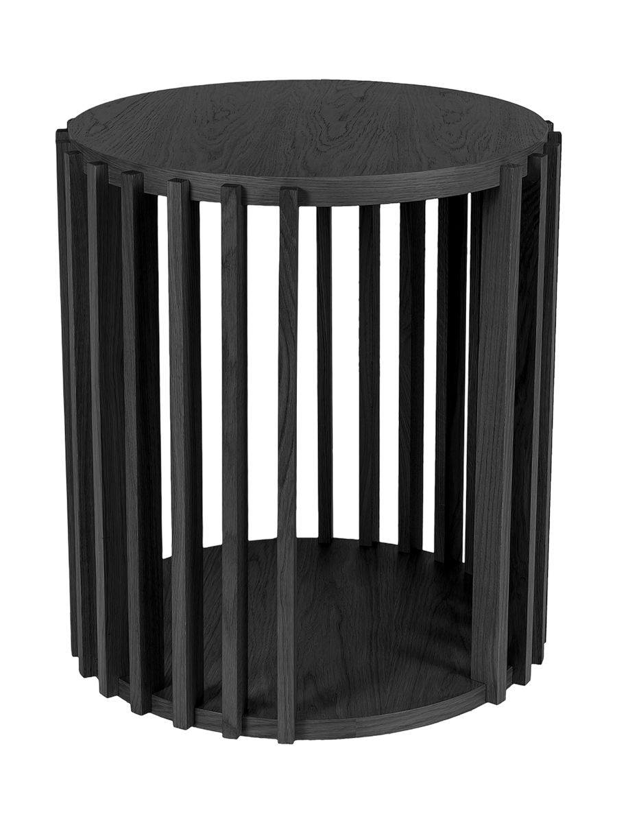 
"Drum" Designer Side Table - Black