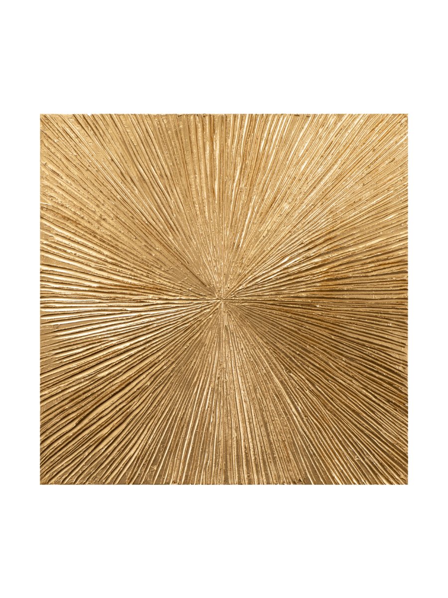 
Hand-painted design picture "Golden Elegance" 100 x 100 cm