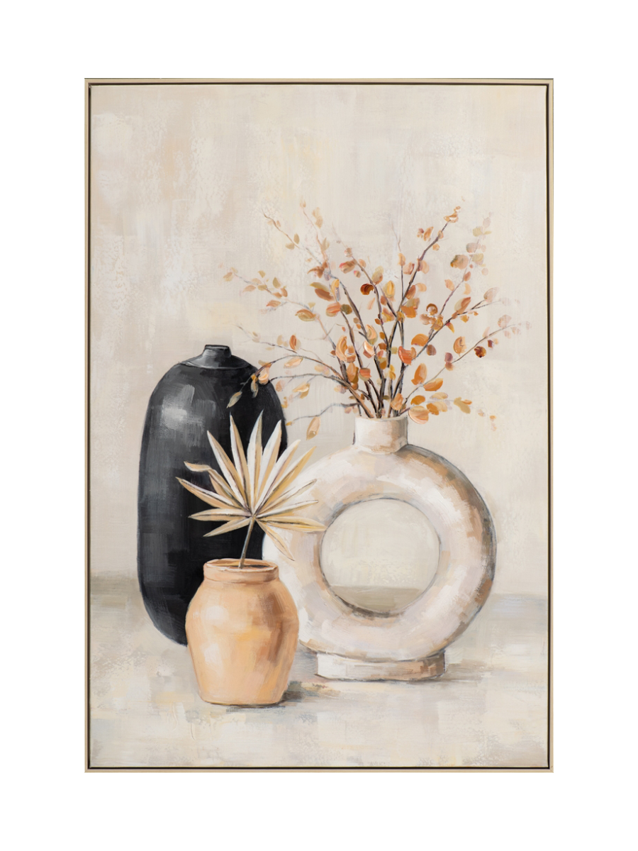 
Quadro dipinto a mano e incorniciato «Momenti Zen» 82.5 x 122.5 cm