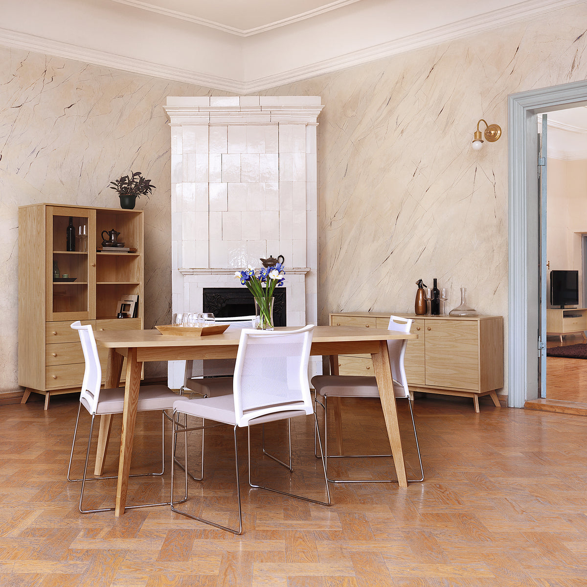 
Tavolo da pranzo di alta qualità allungabile «Kensal» 160-200 x 90 cm