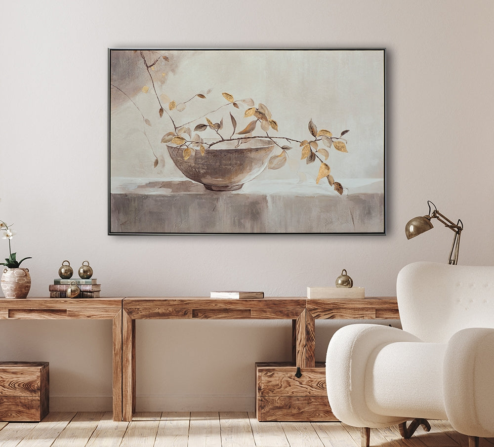 
Quadro dipinto a mano e incorniciato «Armonia Zen» 82.5 x 122.5 cm