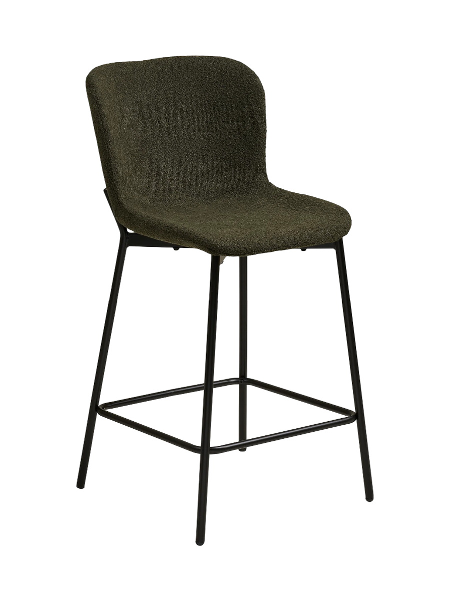 
Sedia da bar di design «Macedo» - Verde scuro