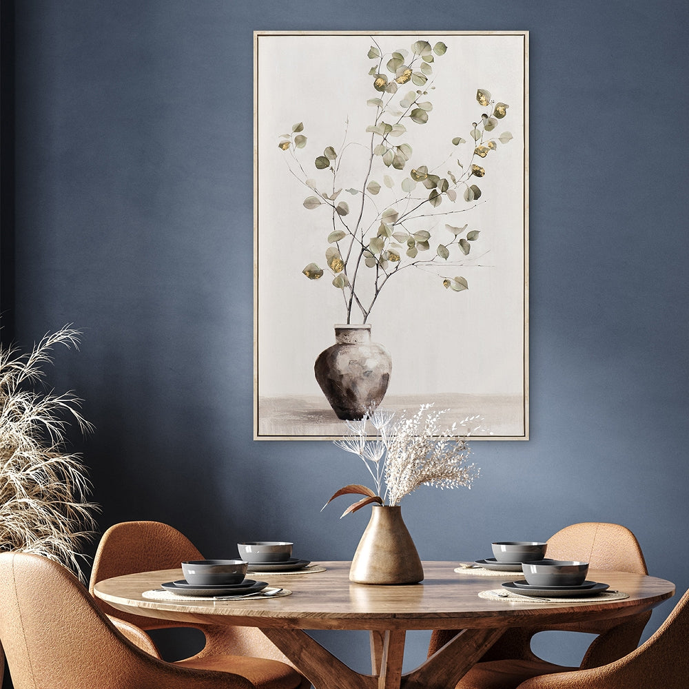 
Tableau peint à la main « Soft Golden Green II » 60 x 90 cm