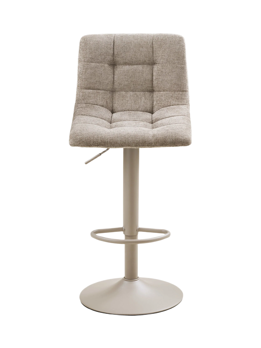 
Sgabello da bar di design «Middelfart» regolabile in altezza - Gamba: Grigio chiaro, seduta: Grigio chiaro
