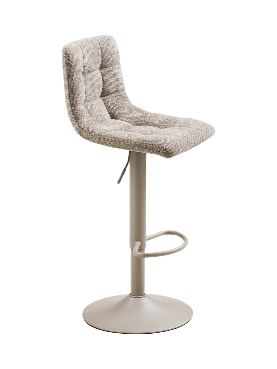 
Sgabello da bar di design «Middelfart» regolabile in altezza - Gamba: Grigio chiaro, seduta: Grigio chiaro