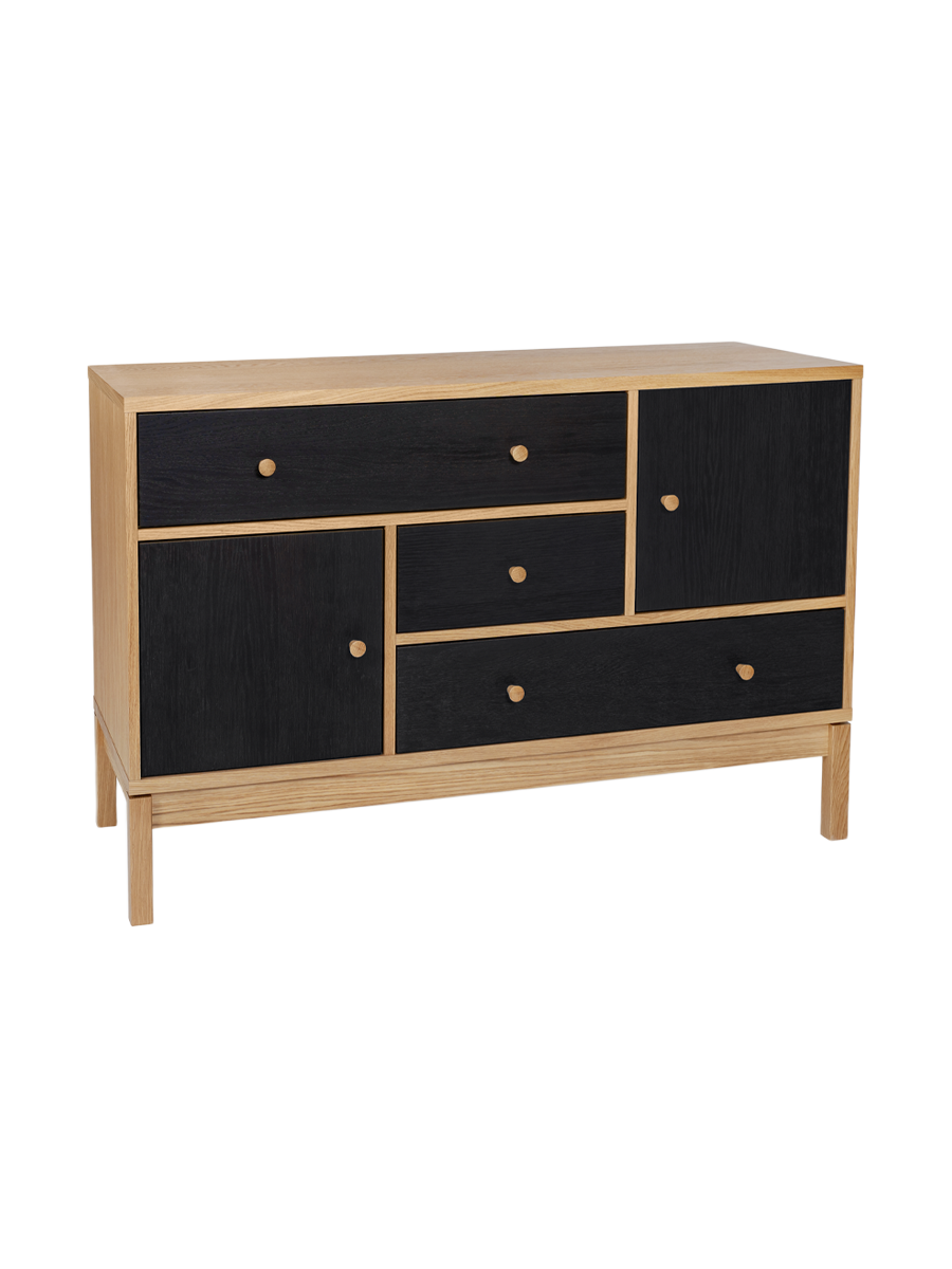 
Credenza „Abbey Wood“ - Nero / Naturale