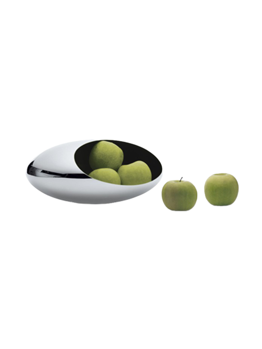 
Coupe design « Cocoon » en acier inoxydable Ø 30 cm, acier inoxydable poli miroir