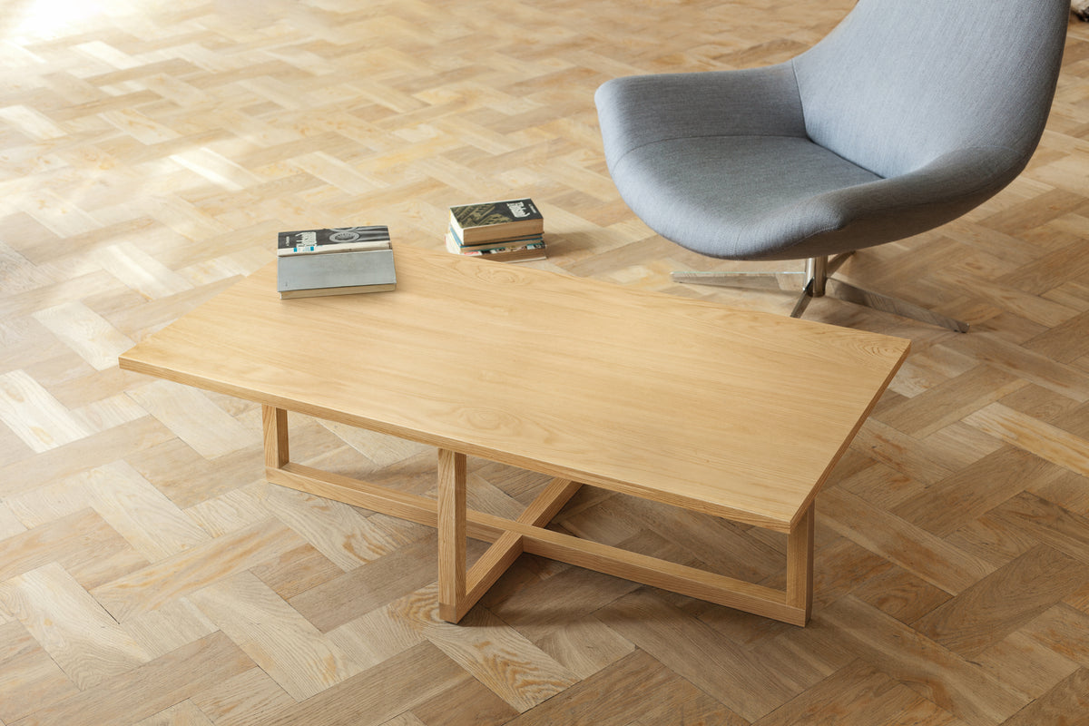 
Couchtisch „Bexleyheath“ aus massivem Eichenholz - Eiche Natural