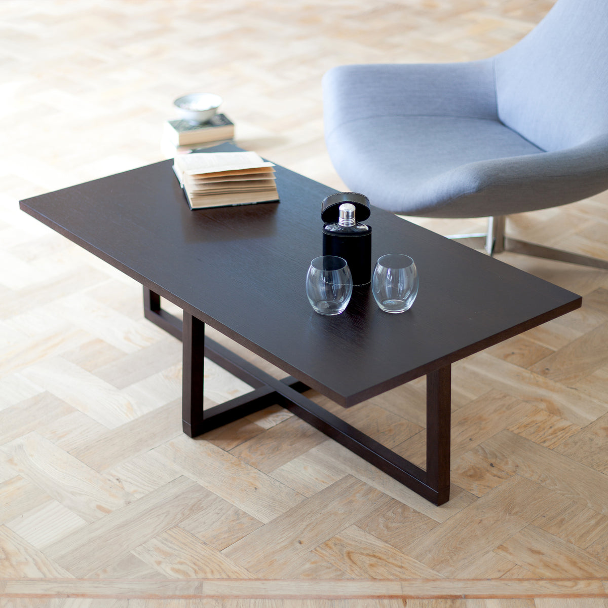 
Couchtisch „Bexleyheath“ aus massivem Eichenholz - Eiche dunkel