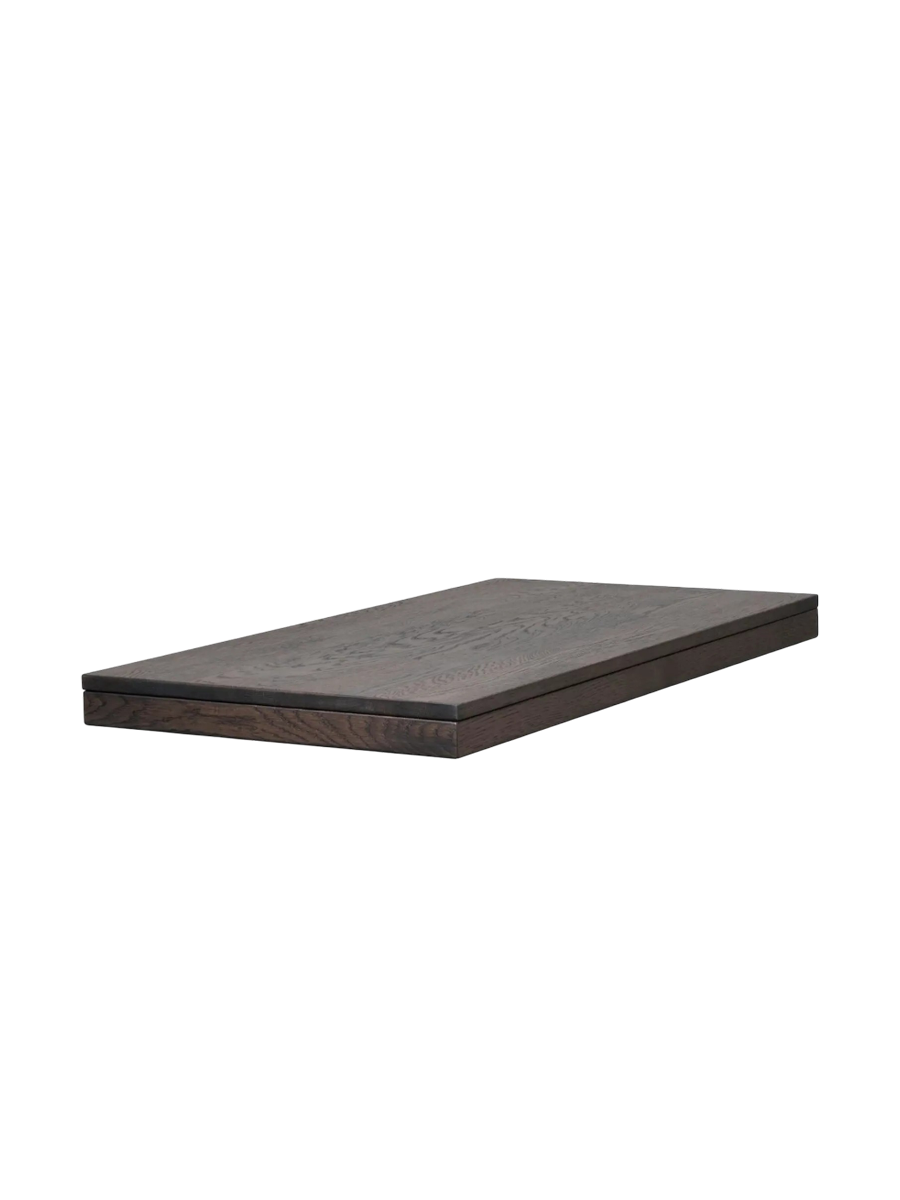 
Ausziehbarer Esstisch „Brooklyn II“ aus massiver Eiche, 220-320 x 95 cm - Dunkelbraun - Mit 2 Verlängerungsplatten, 320 x 95 cm