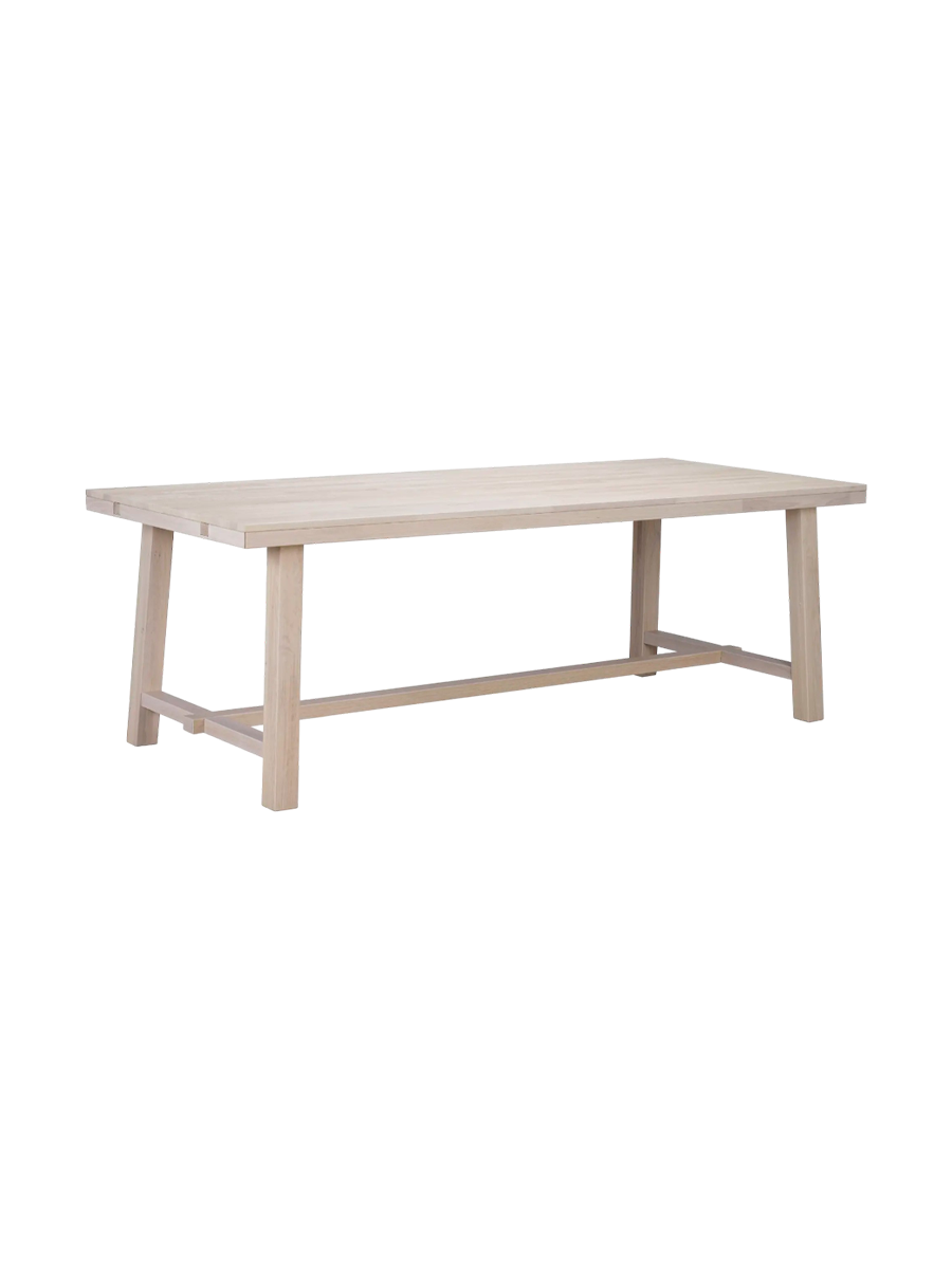 
Ausziehbarer Esstisch „Brooklyn II“ aus massiver Eiche, 220-320 x 95 cm - Eiche hell - 220 x 95 cm