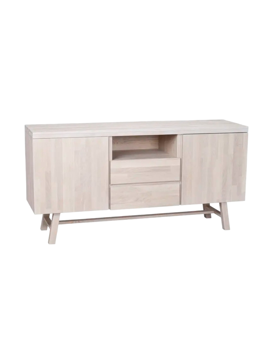 
Madia di design «Brooklyn» in rovere massello - Rovere chiaro