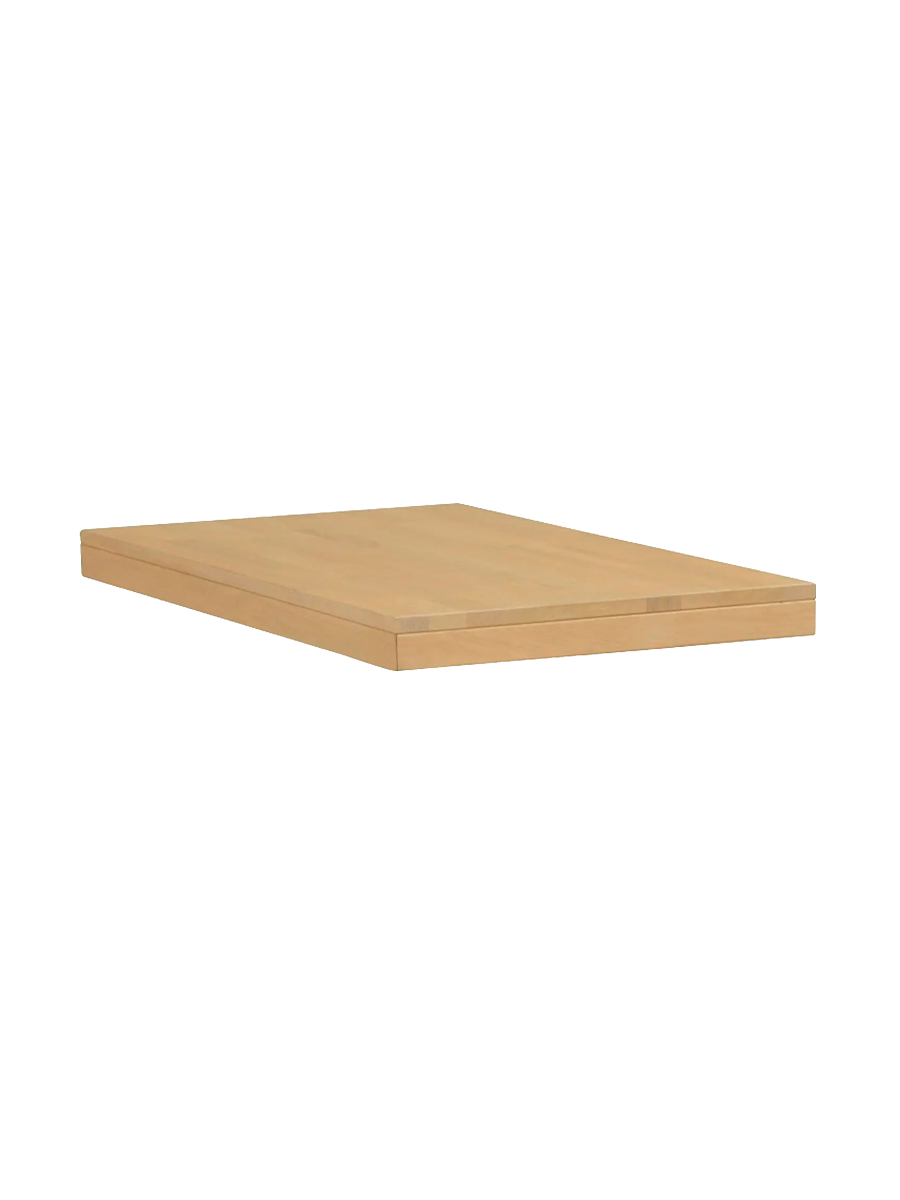 
Table de salle à manger extensible "Brooklyn X" en chêne massif, 220-320 x 95 cm - Naturel - Avec 2 rallonges, 320 x 95 cm