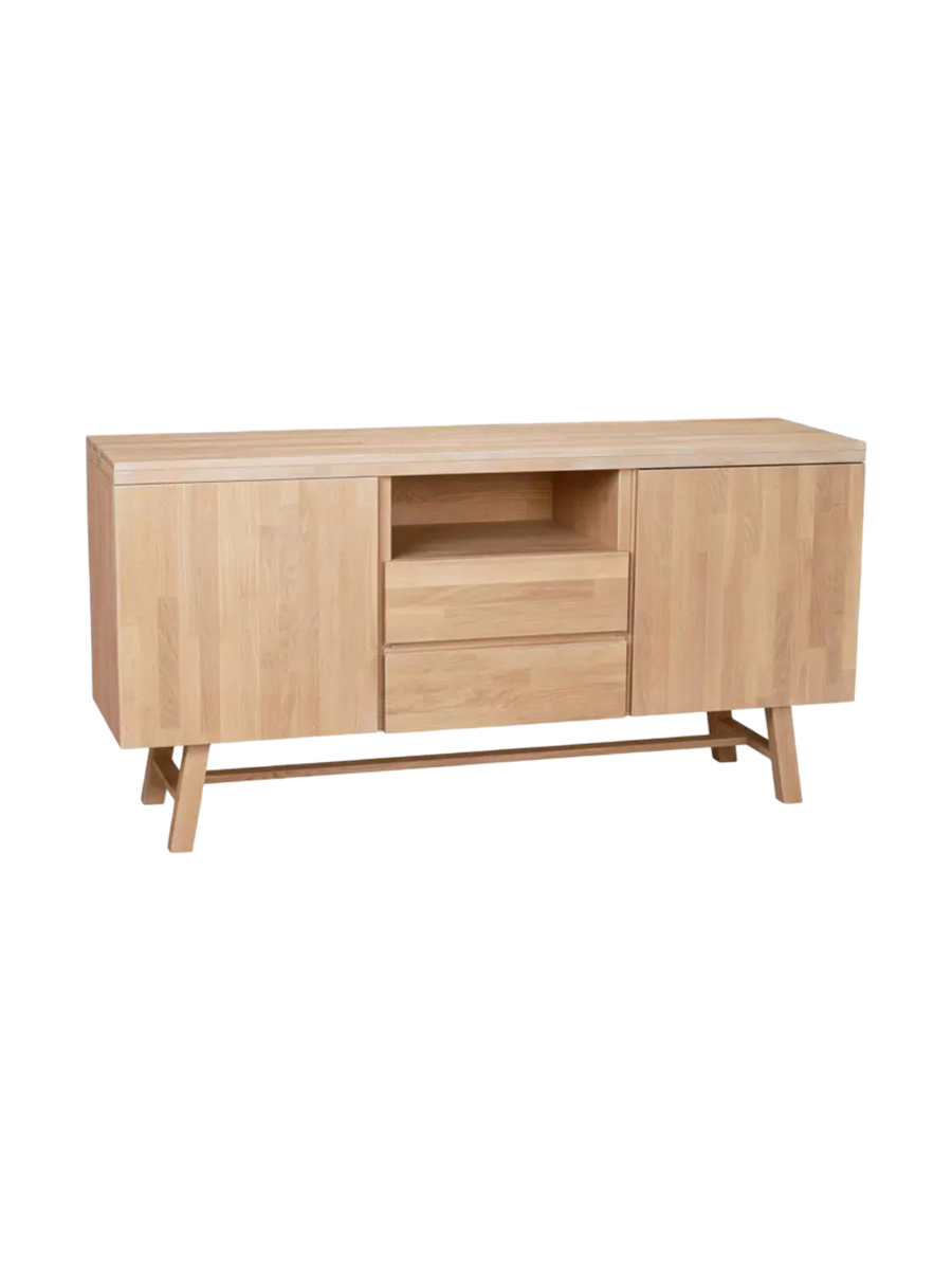 
Madia di design «Brooklyn» in rovere massello - Rovere Naturale