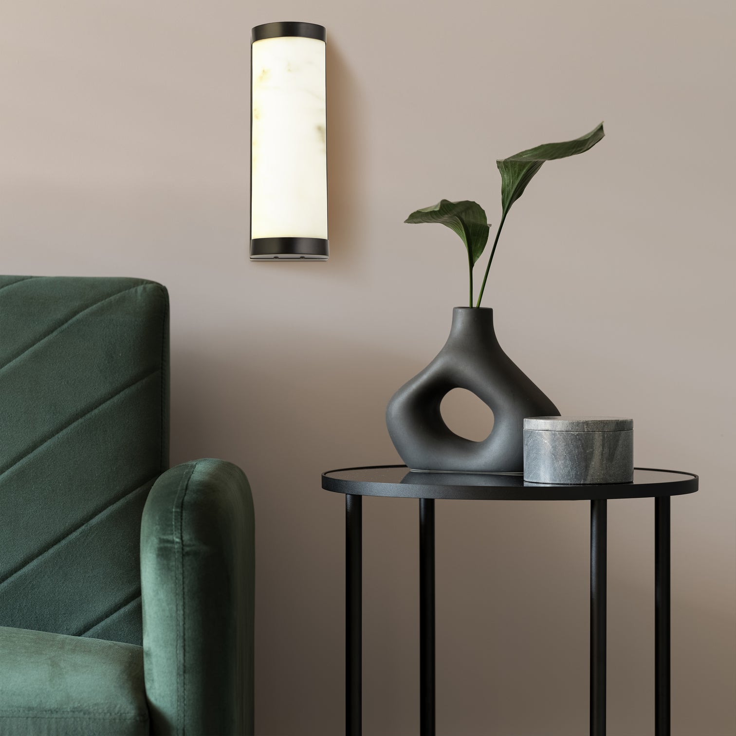 
Applique murale/lampe de salle de bain design à LED dimmable « Nile » - 8 x 25 cm