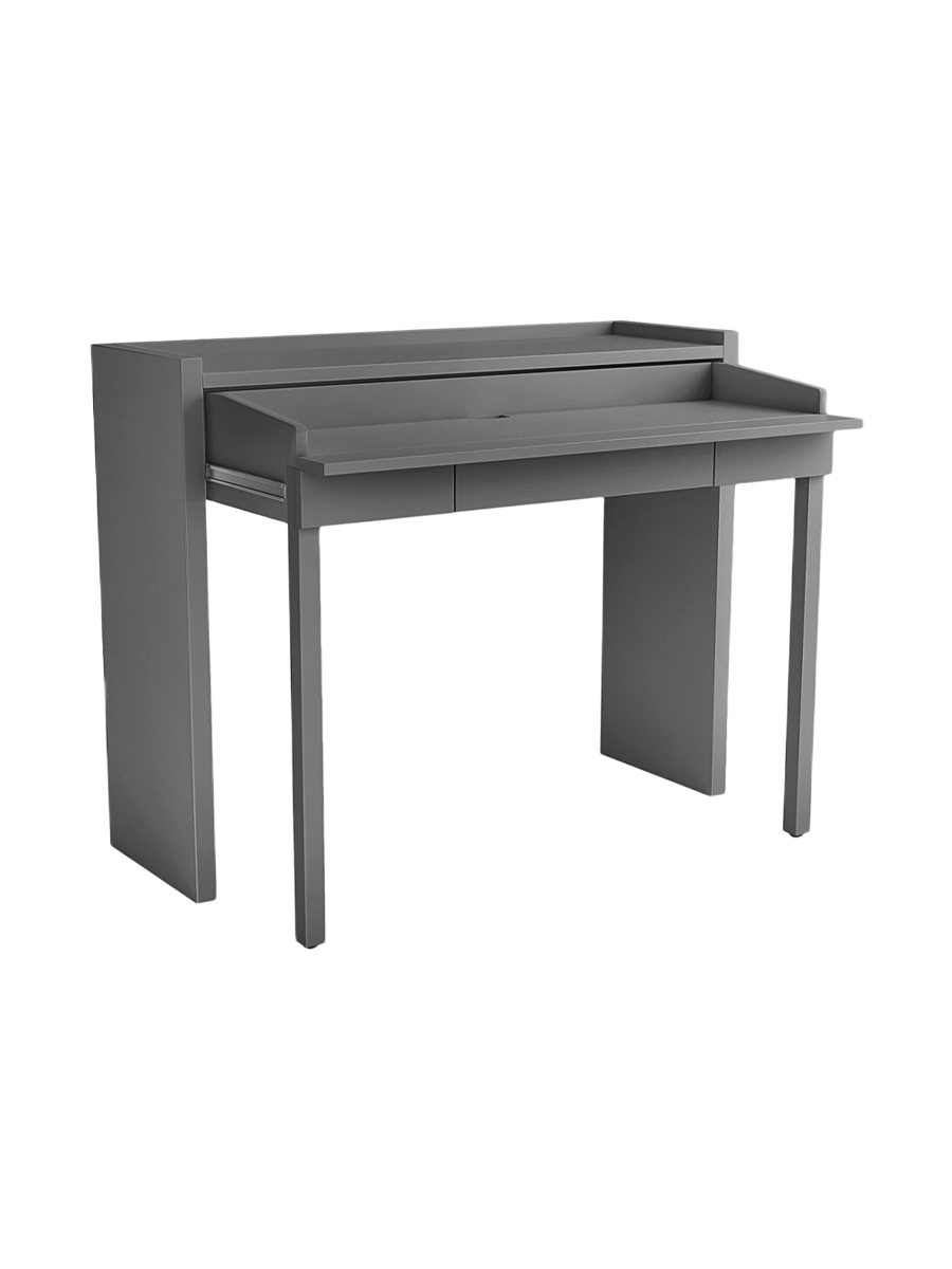 
"Moritz" Console Desk with Extendable Work Surface - Grey