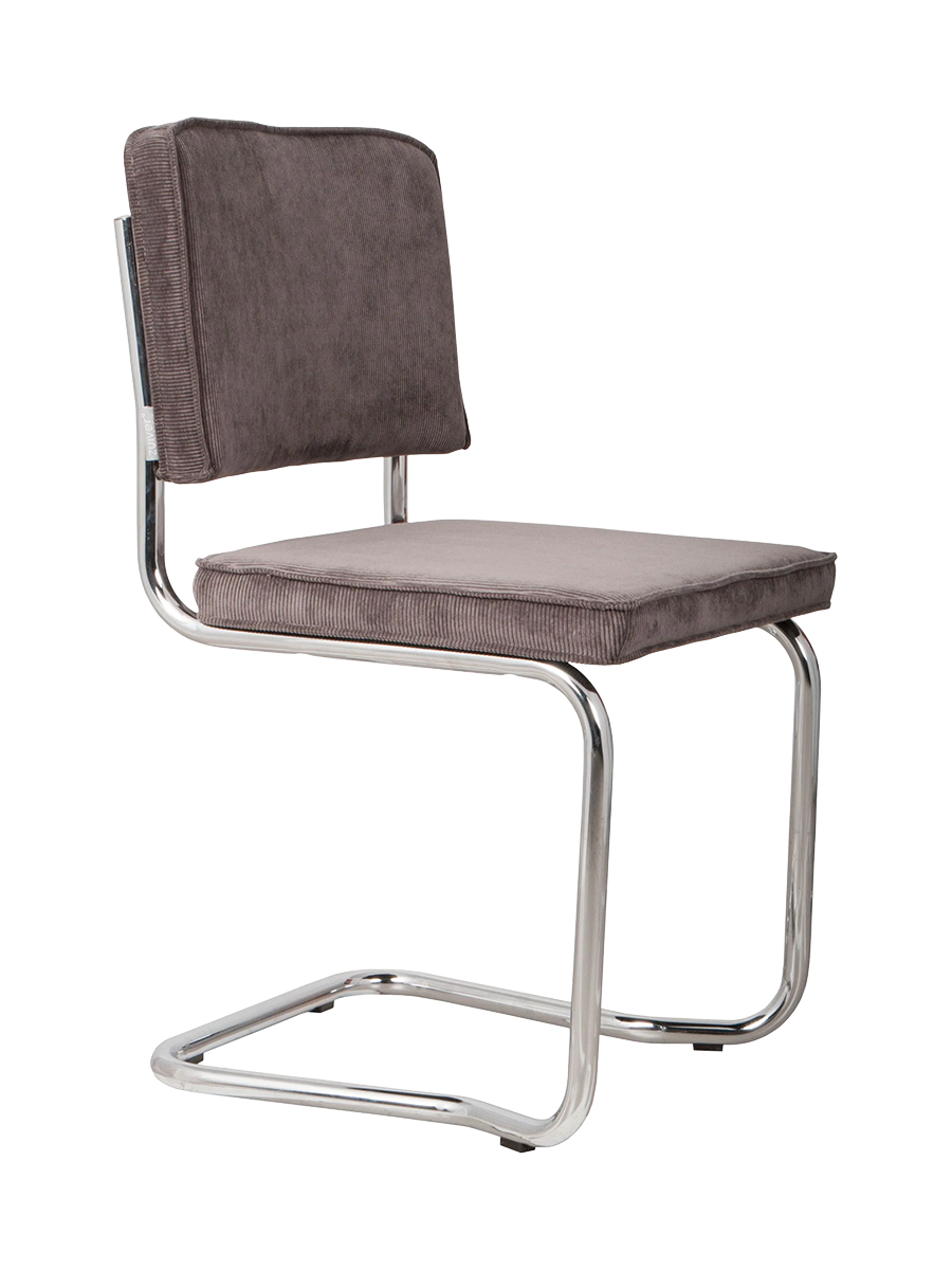 
Chaise design cantilever « Ridge Kink Rib » - Gris / Argent