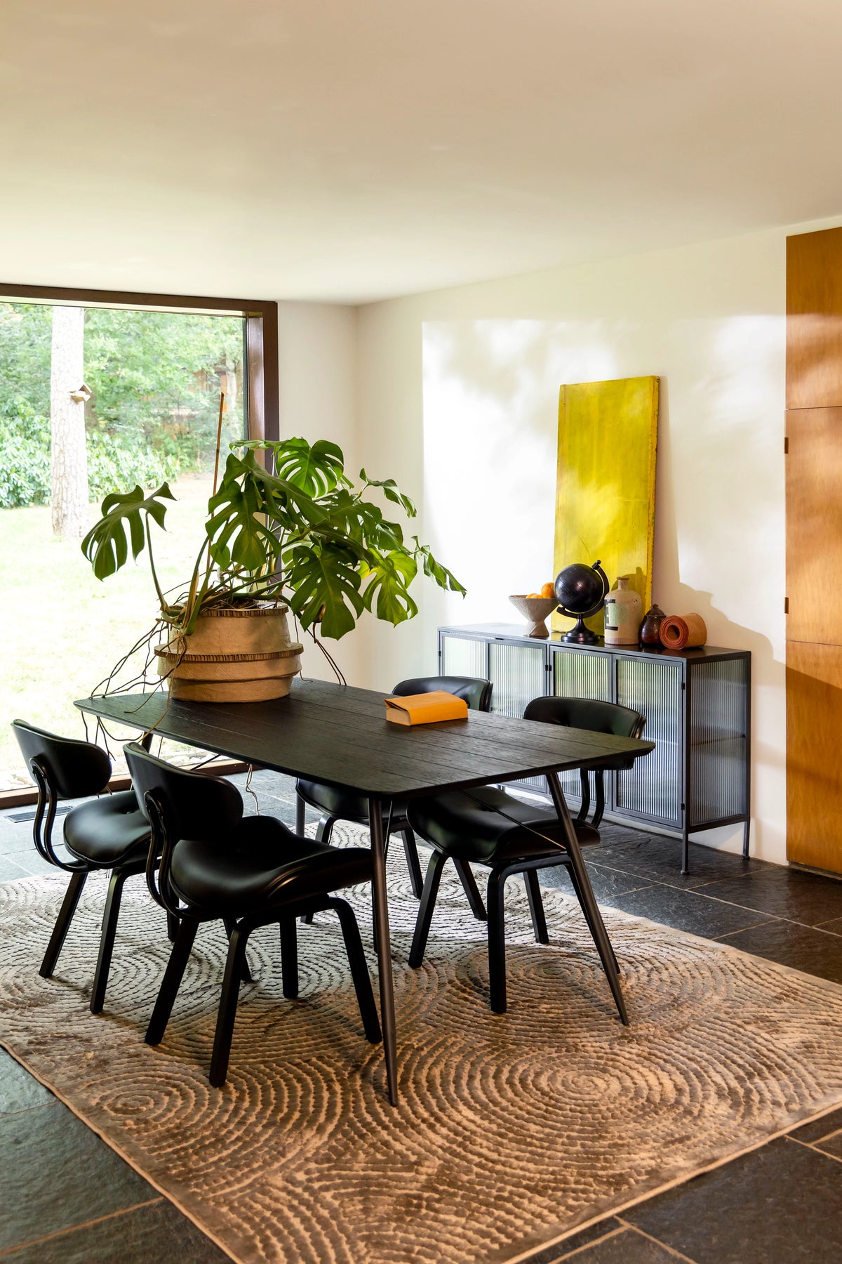 
Massivholz Design Stuhl „Blackwood“ - Schwarz