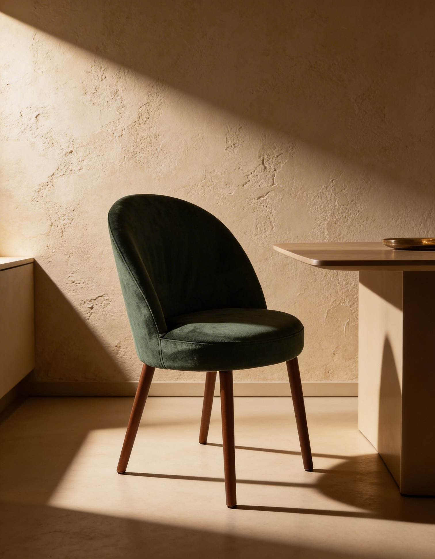 
Designer chair "Barbara" - Velvet Green
