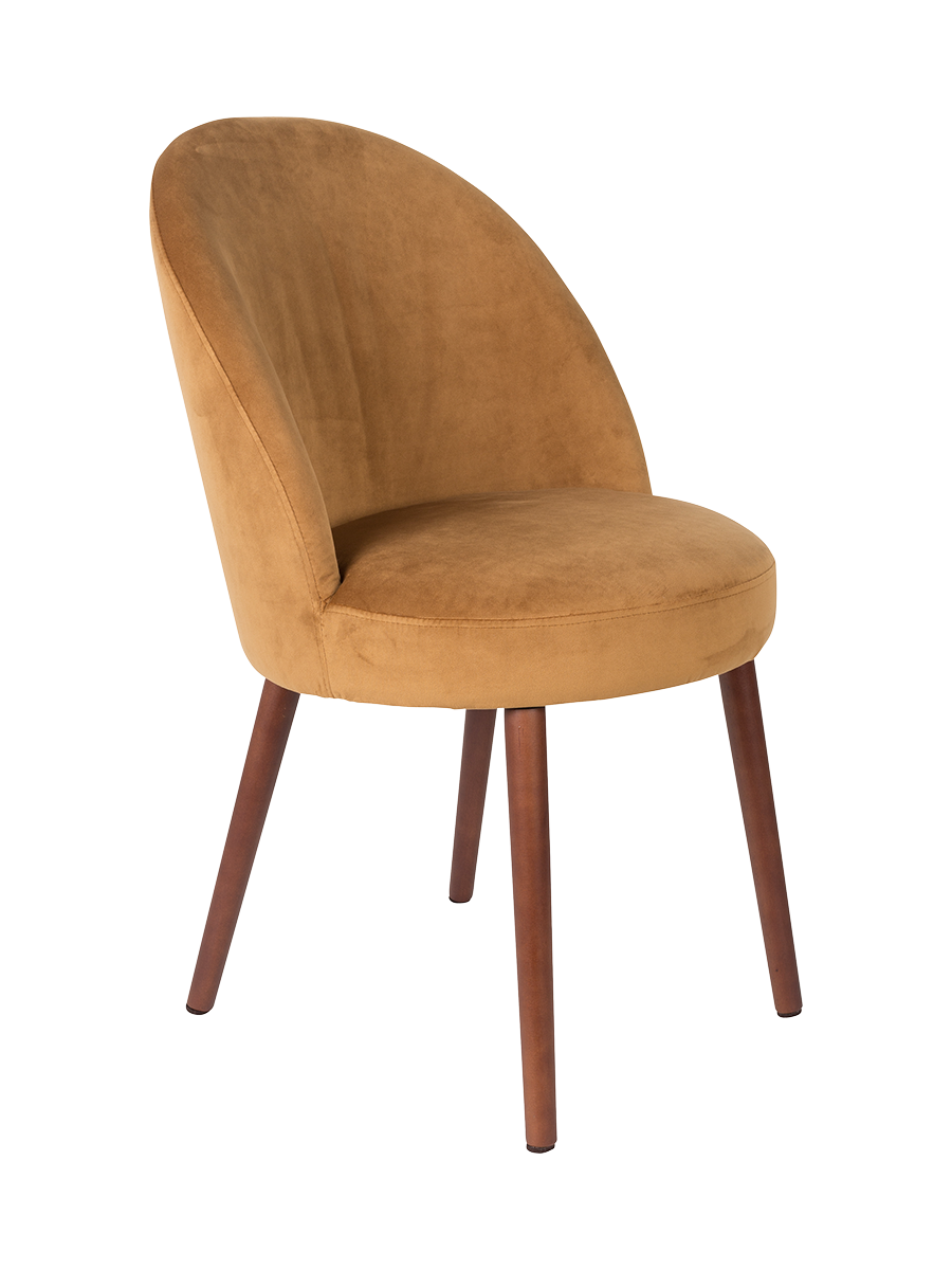 
Designer chair "Barbara" - Velvet Caramel