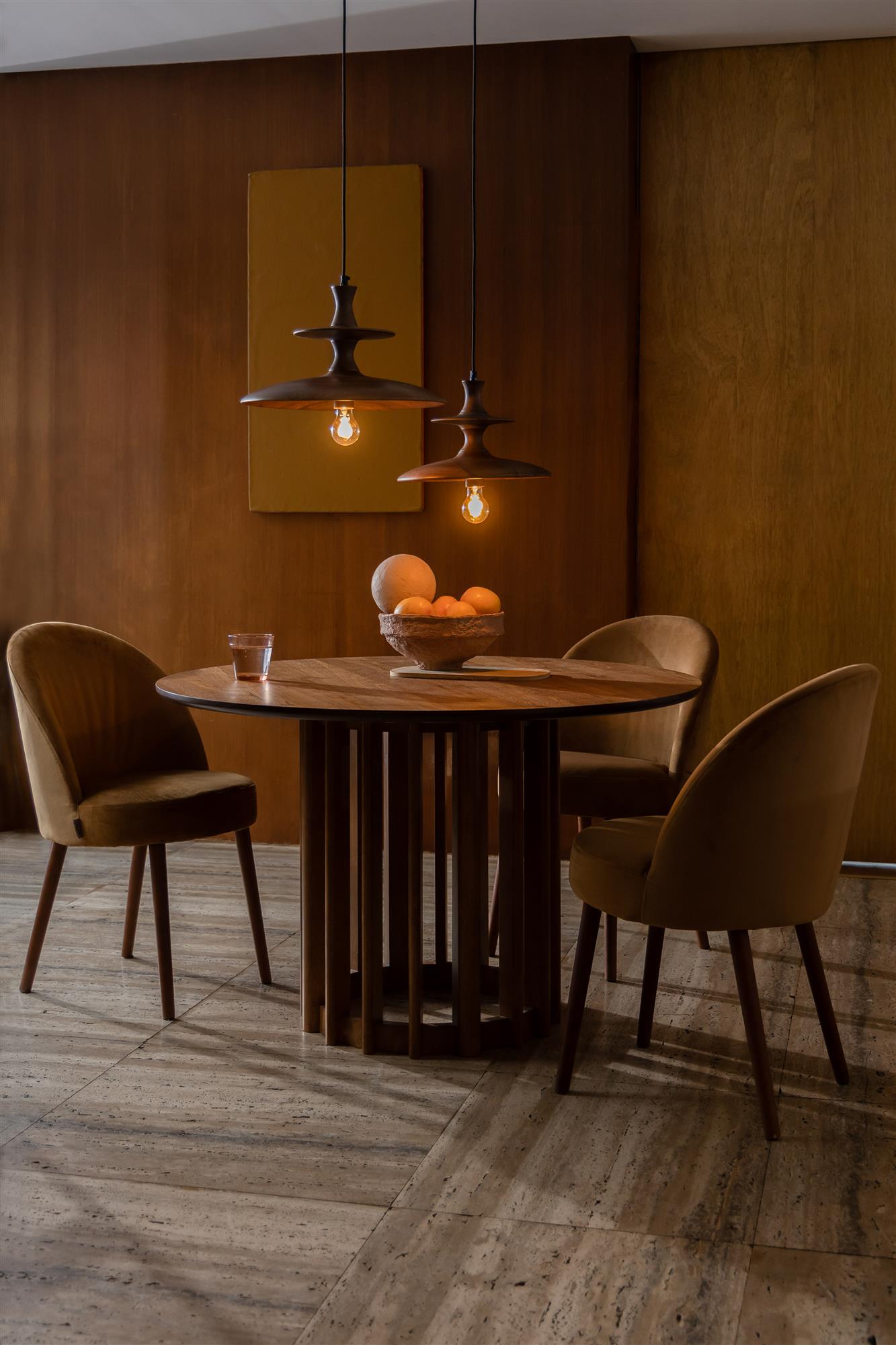 
Designer chair "Barbara" - Velvet Caramel
