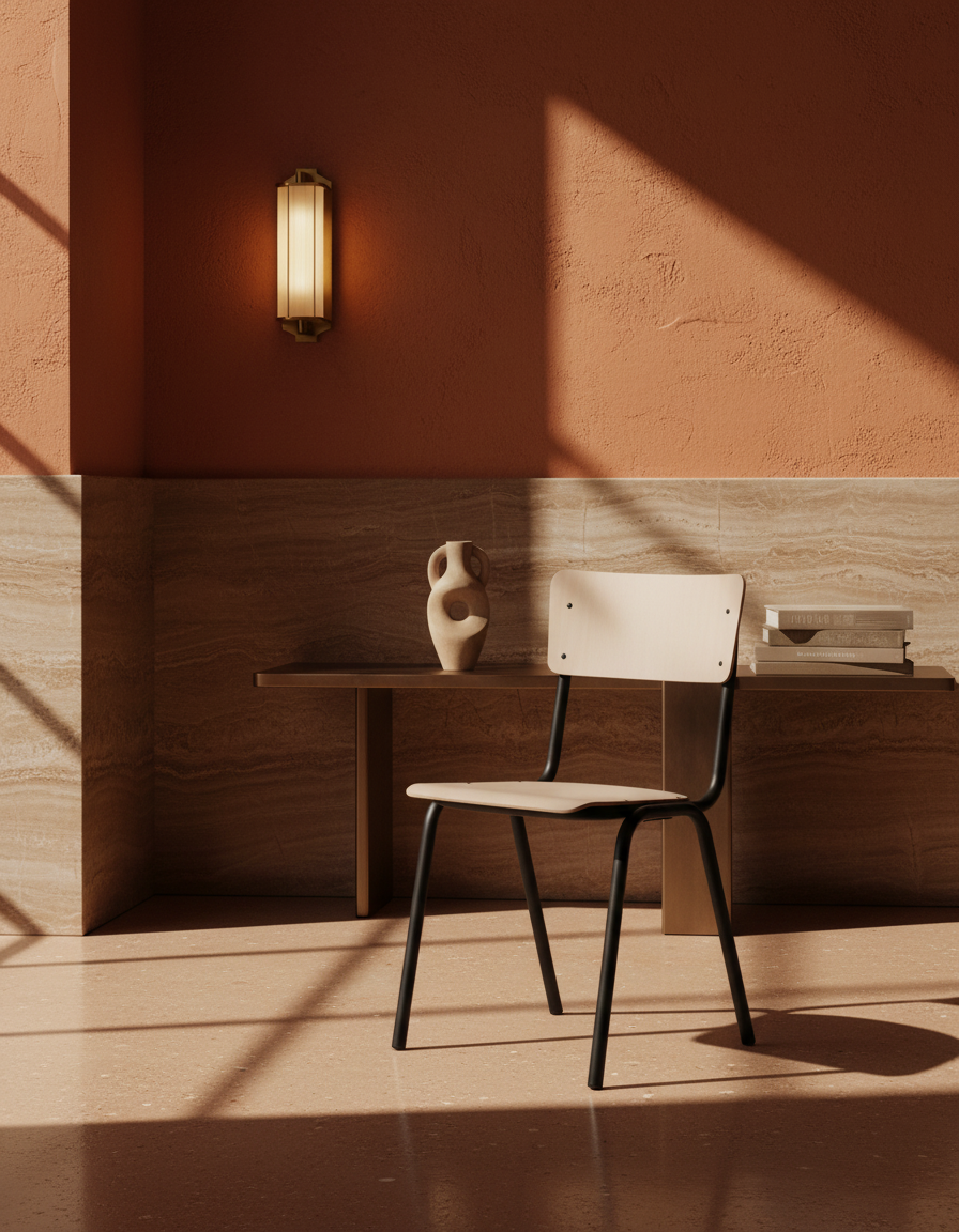 
Sedia di design di alta qualità „Back to School“ - Beige opaco