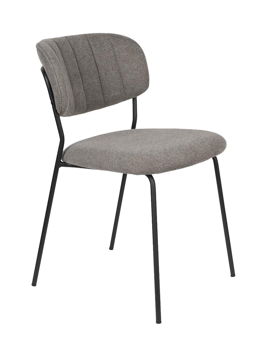 
High-Quality Dining Chair "Jolien" - Black / Gray