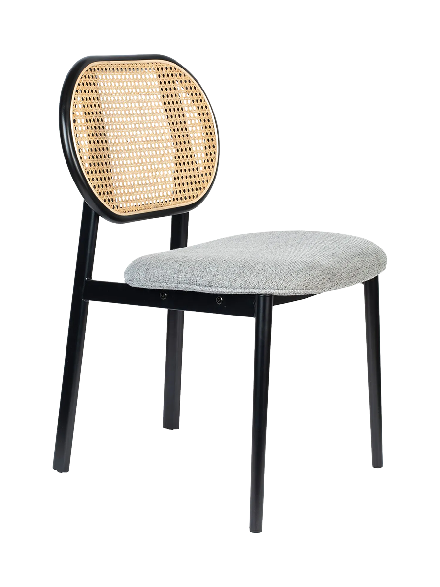 
Sedia da pranzo di design „Spike“ - Naturale / Grigio