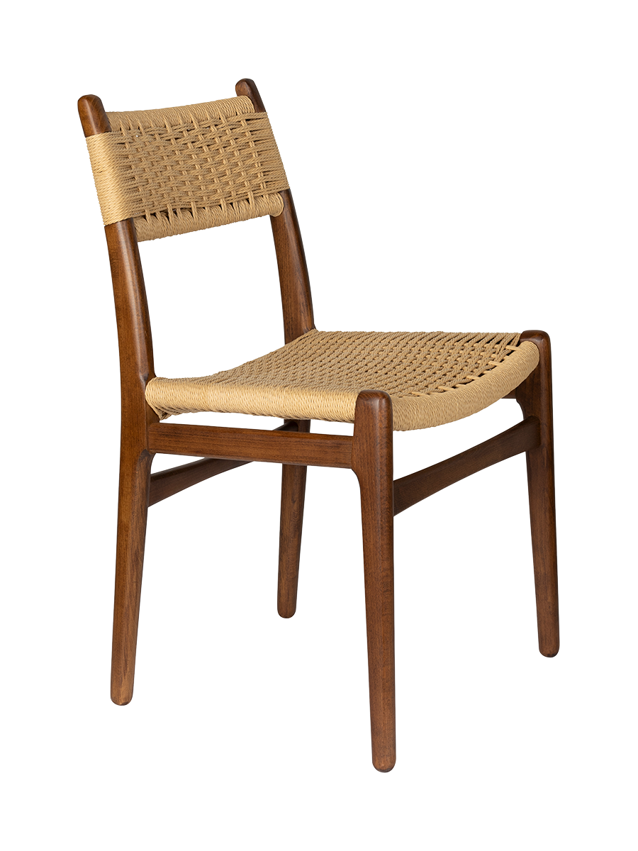 
Massivholz Design Stuhl „Cecile“ - Nussbaum