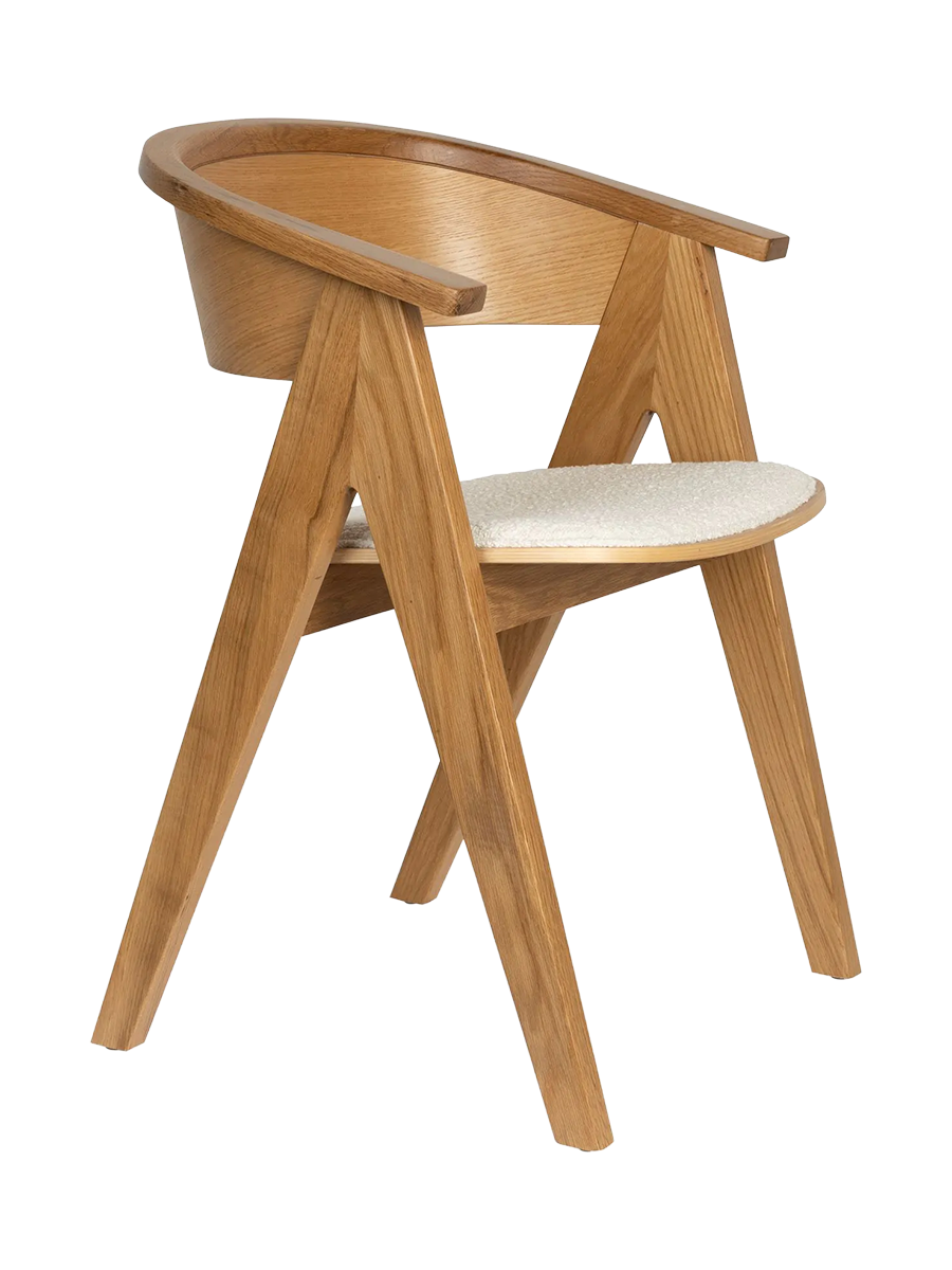 
Massivholz Design Armlehnstuhl „NDSM“ - Natural