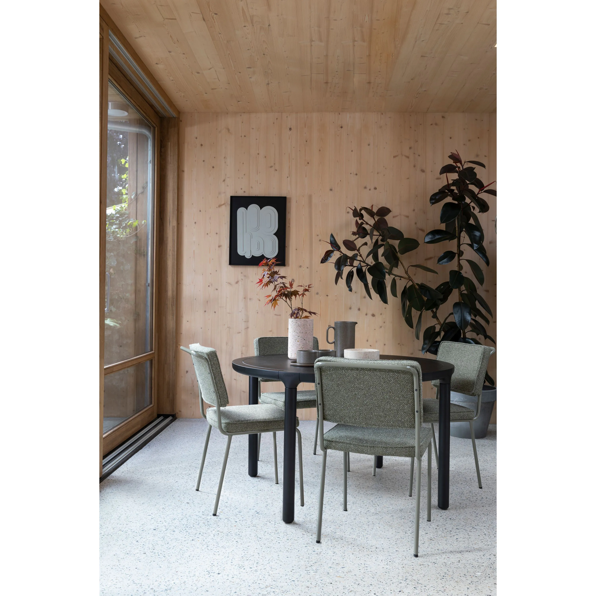
Sedia di design di alta qualità „Buddy“ - Verde oliva
