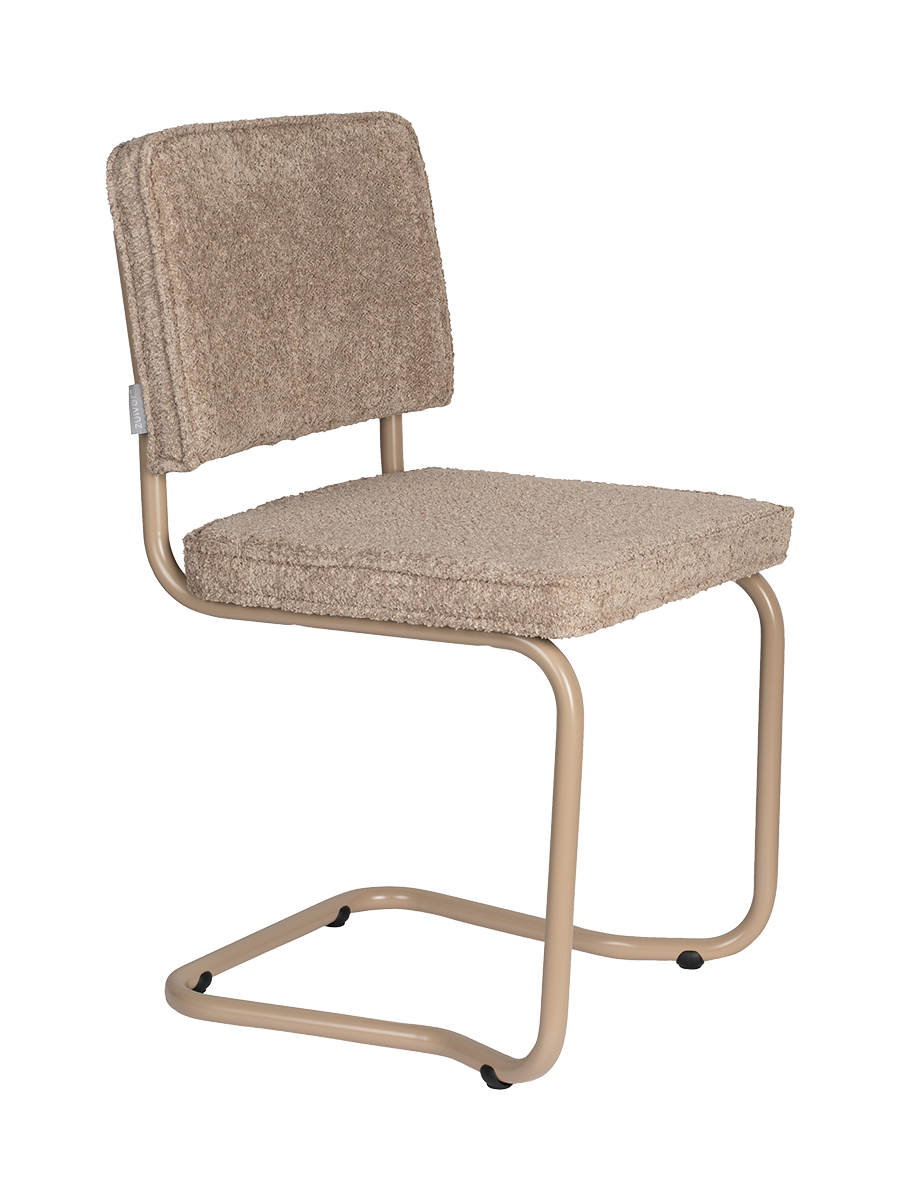 
Chaise design cantilever « Ridge Kink Rib » - Beige clair