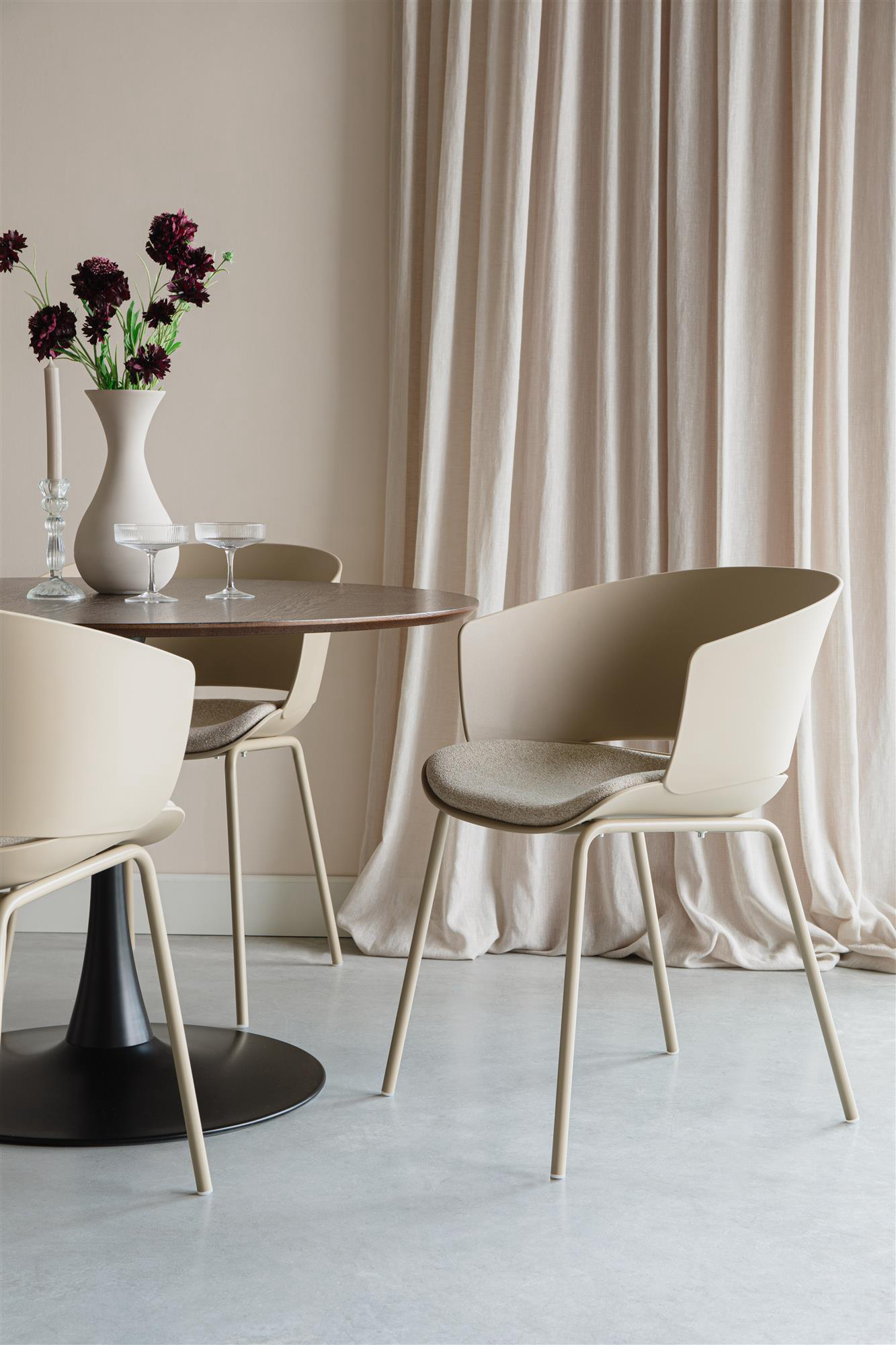 
High-Quality Dining Chair "Jessica" - Beige