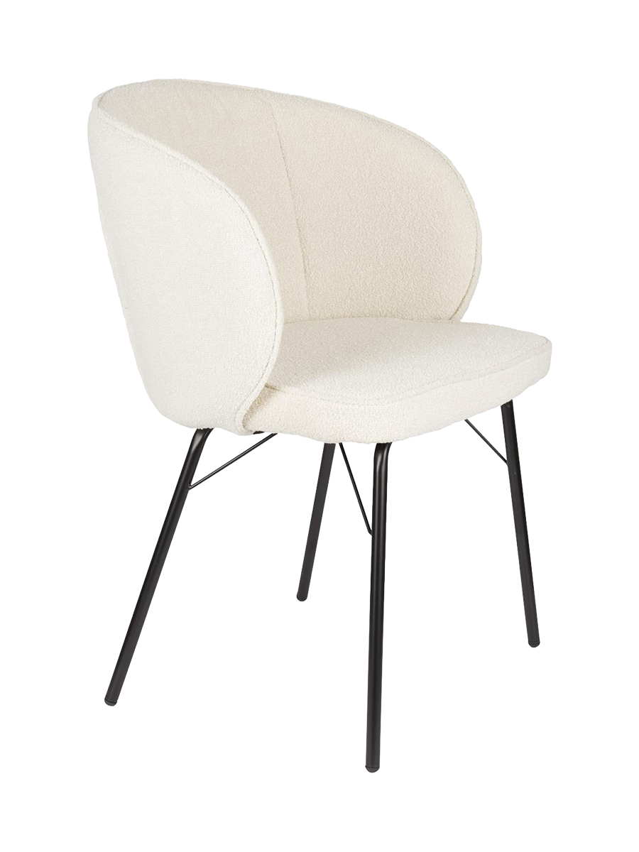 
High-Quality Dining Chair "Joa" - Ecru