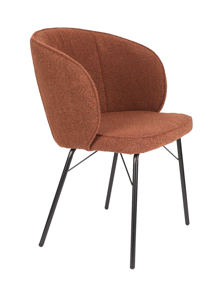 
High-Quality Dining Chair "Joa" - Terracotta