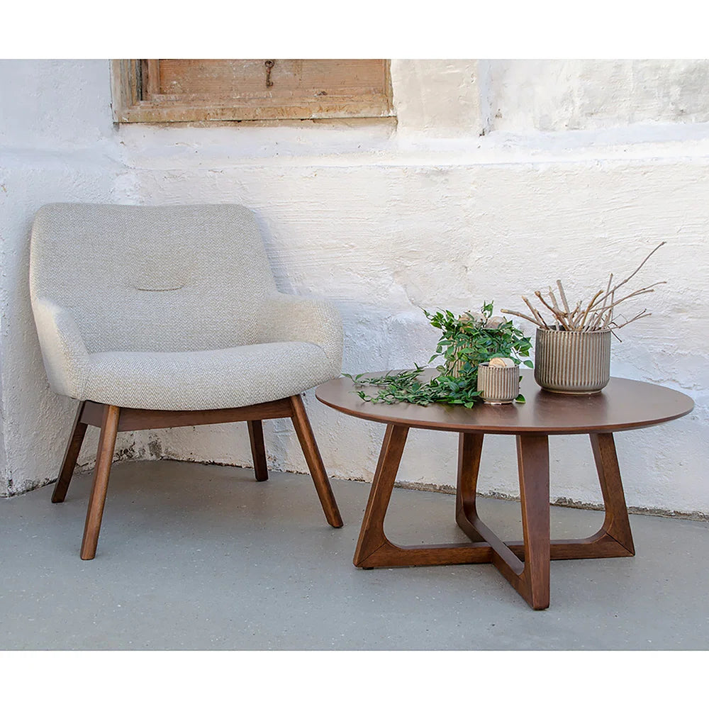 
Poltrona lounge di design «London» - Beige chiaro