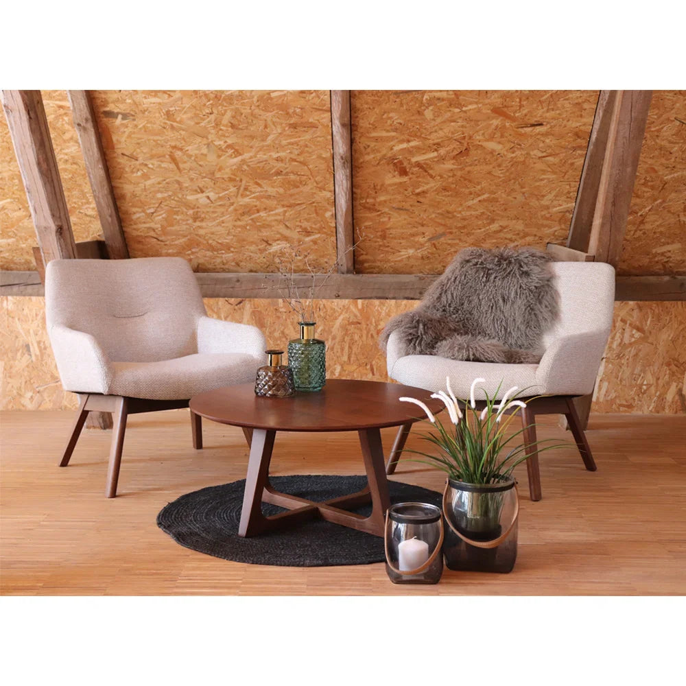 
Fauteuil lounge design « London » - Beige clair