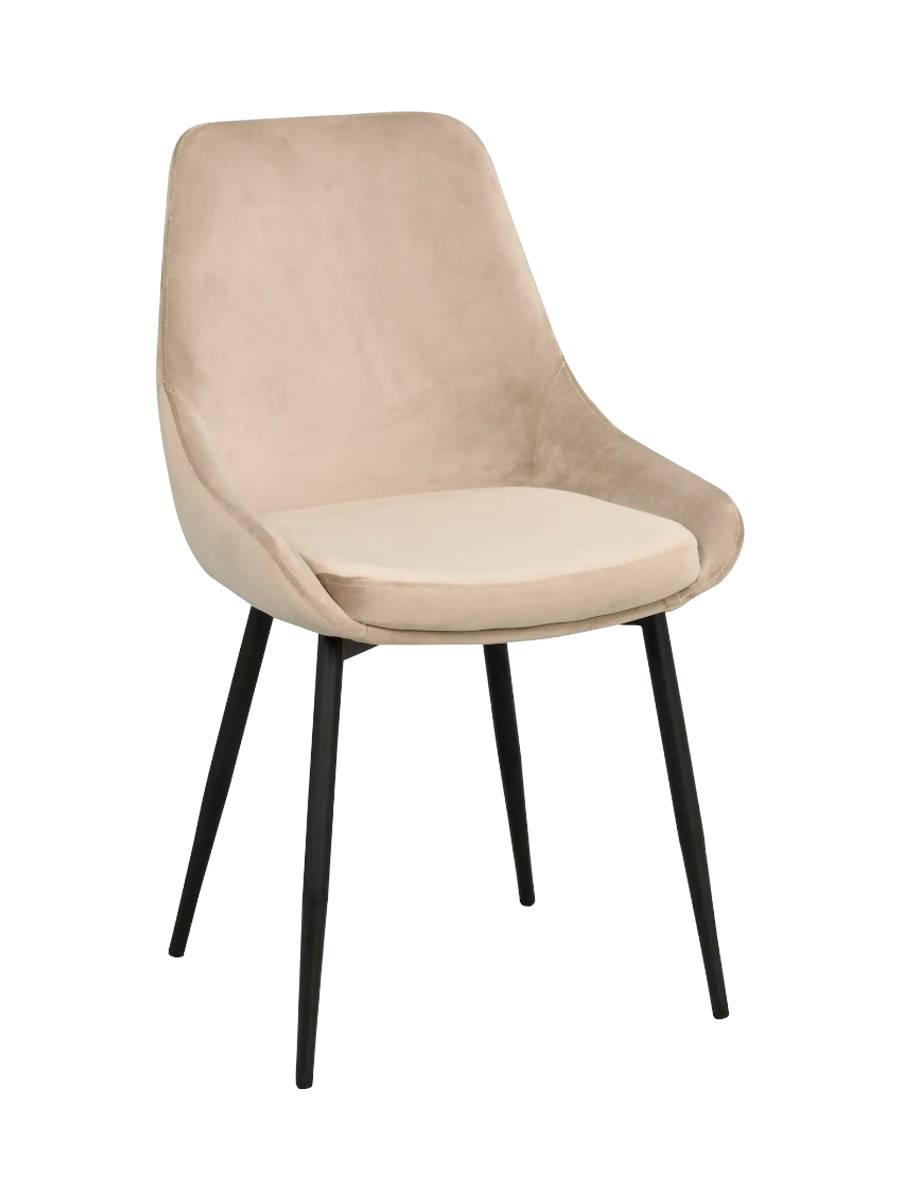 
Chaise de salle à manger design « Sina » - Velours beige