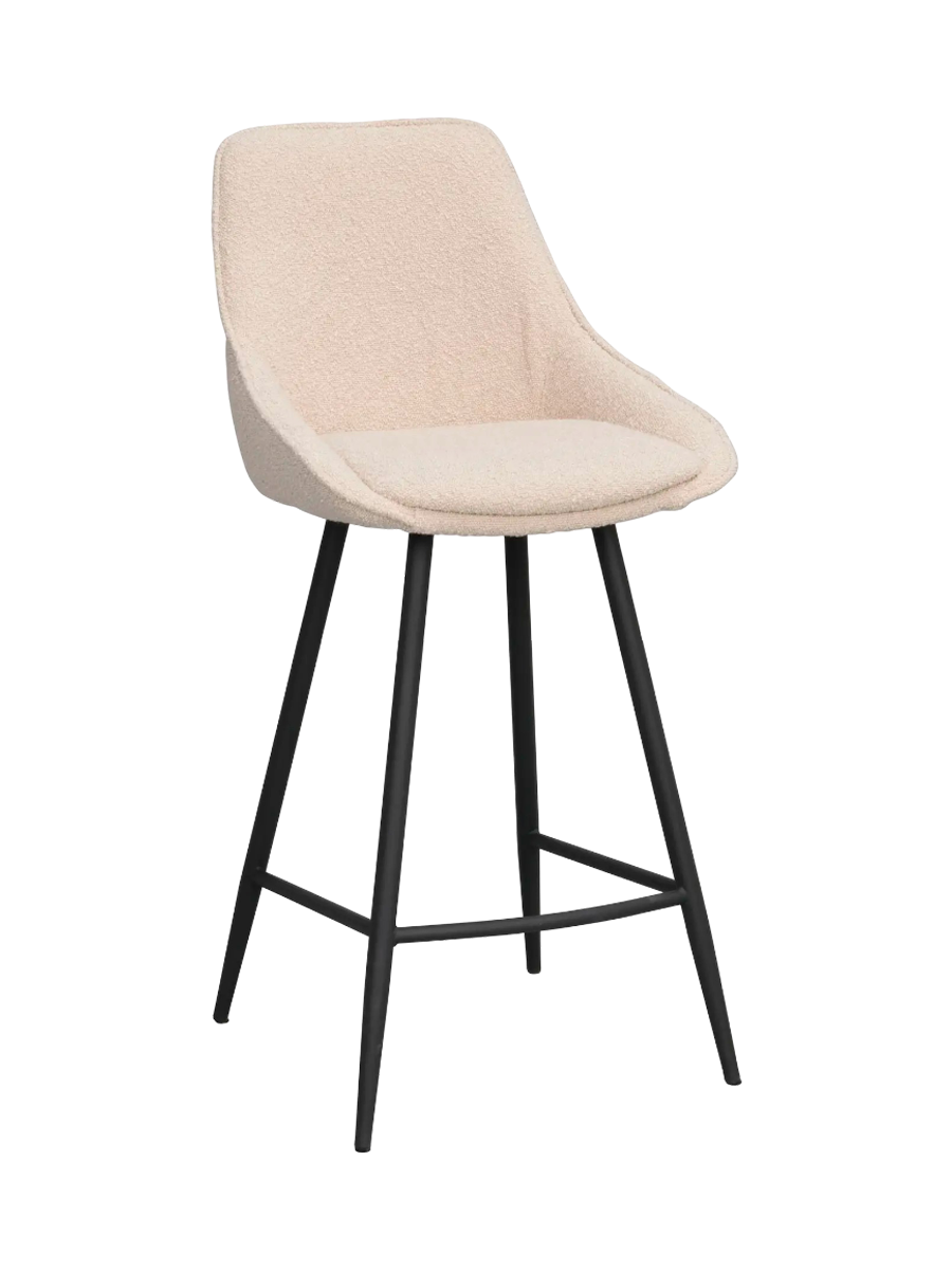 
Sedia da bar di design «Sina» - Beige Bouclé