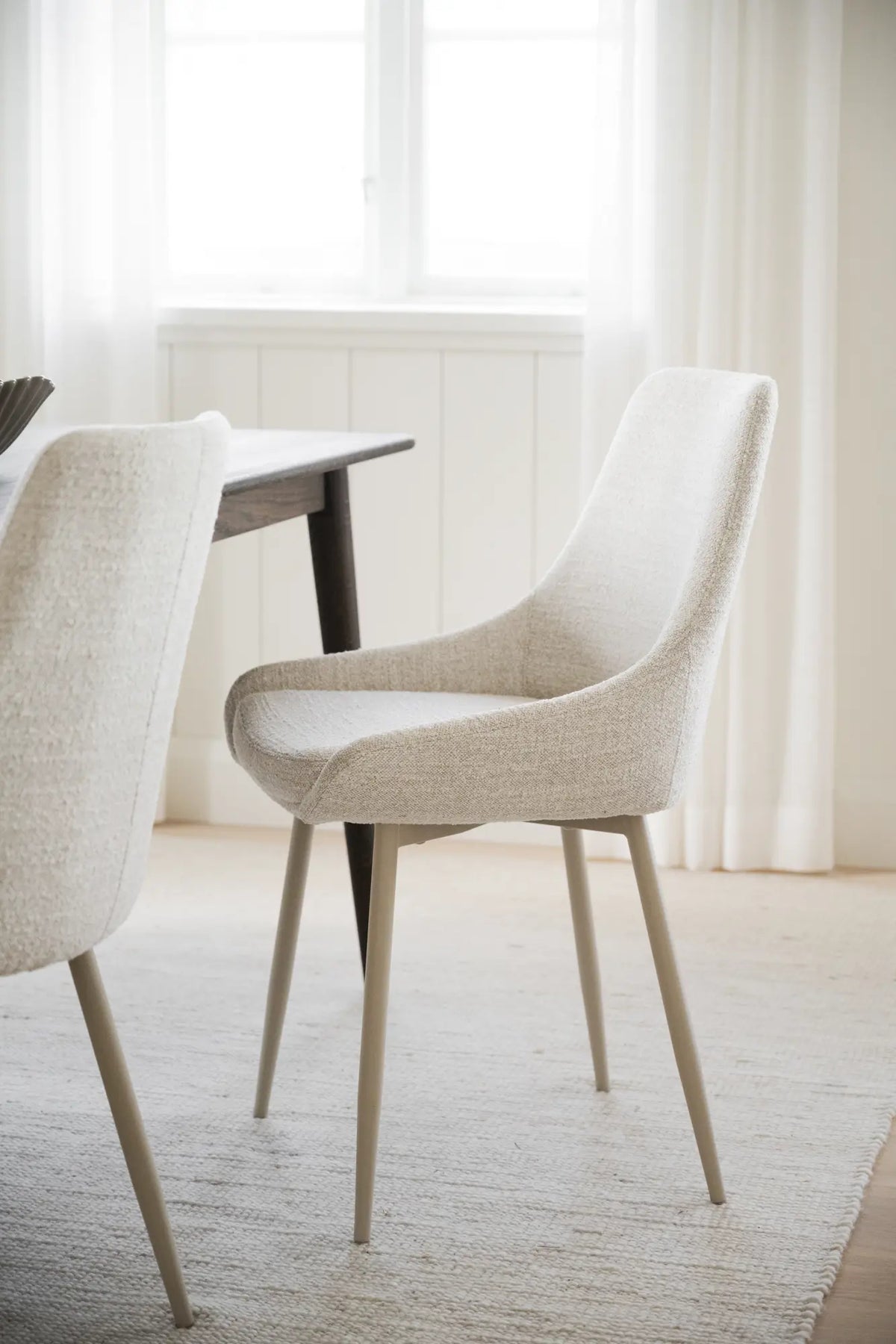 
Chaise de salle à manger design « Sina » - Beige clair / Beige