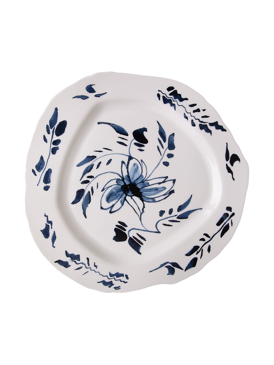 
Porcelain dinner plate "English Delft"