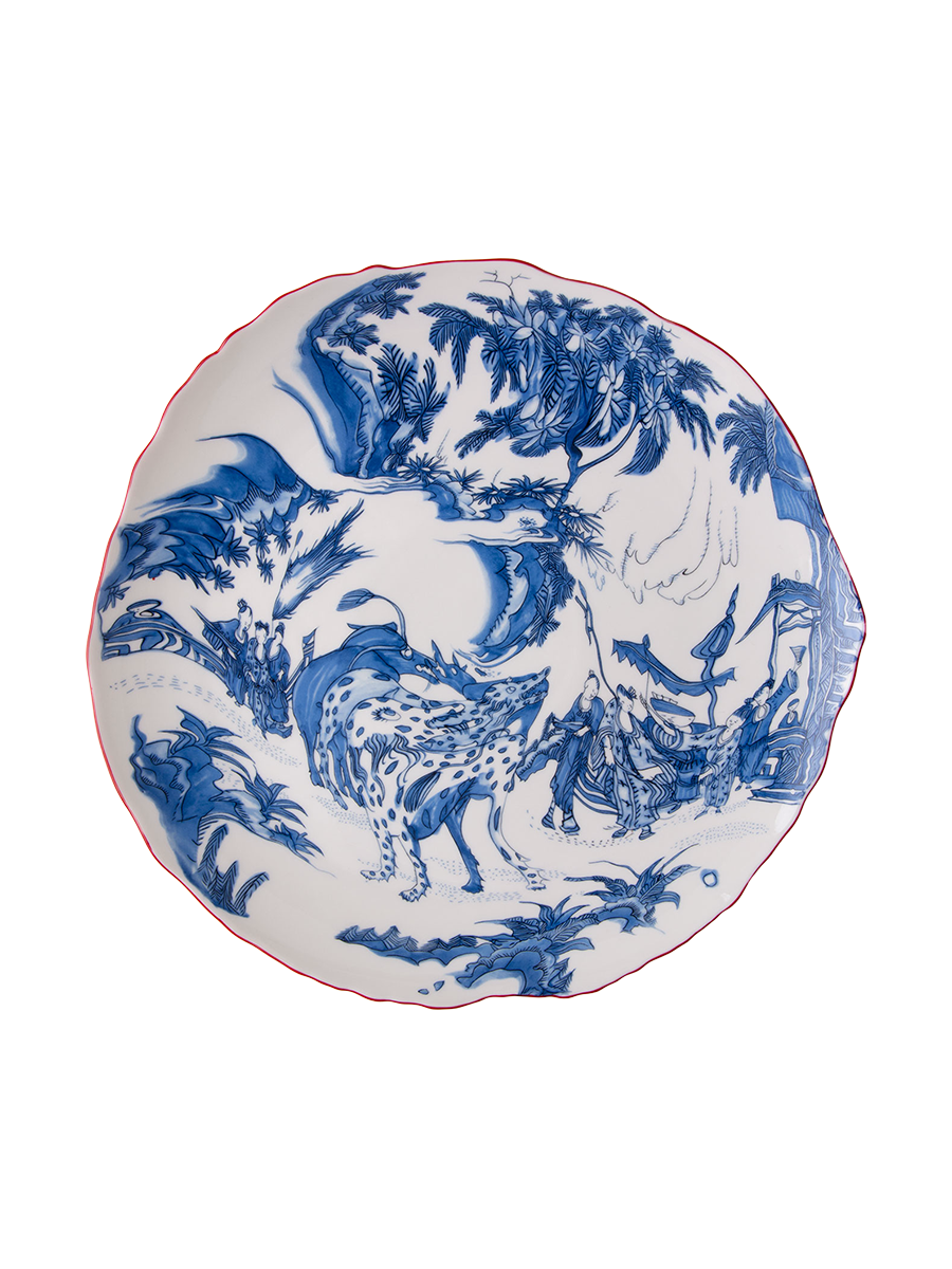 
Assiette de présentation « Blue Chinoiserie » en porcelaine