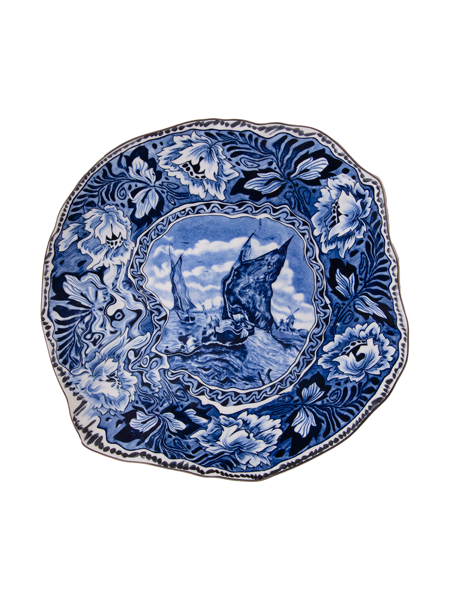 
Porcelain dinner plate "Maastricht Ship"