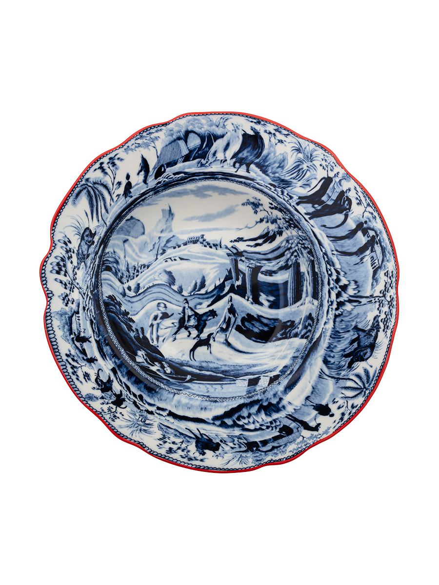 
Assiette design « Arabian » en porcelaine pour soupes et pâtes