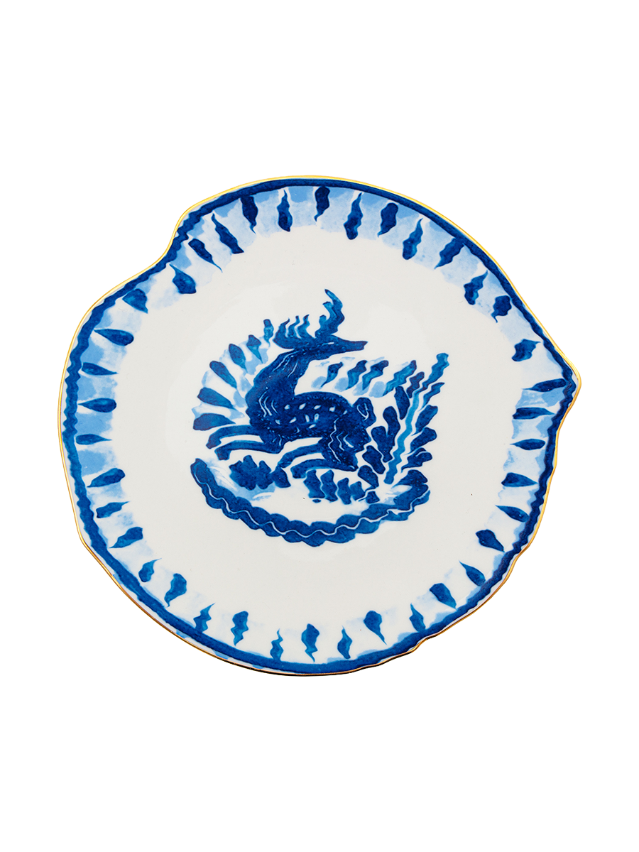 
Assiette design à salade et dessert « Deer » en porcelaine